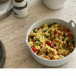 Salade de millet aux légumes rôtis