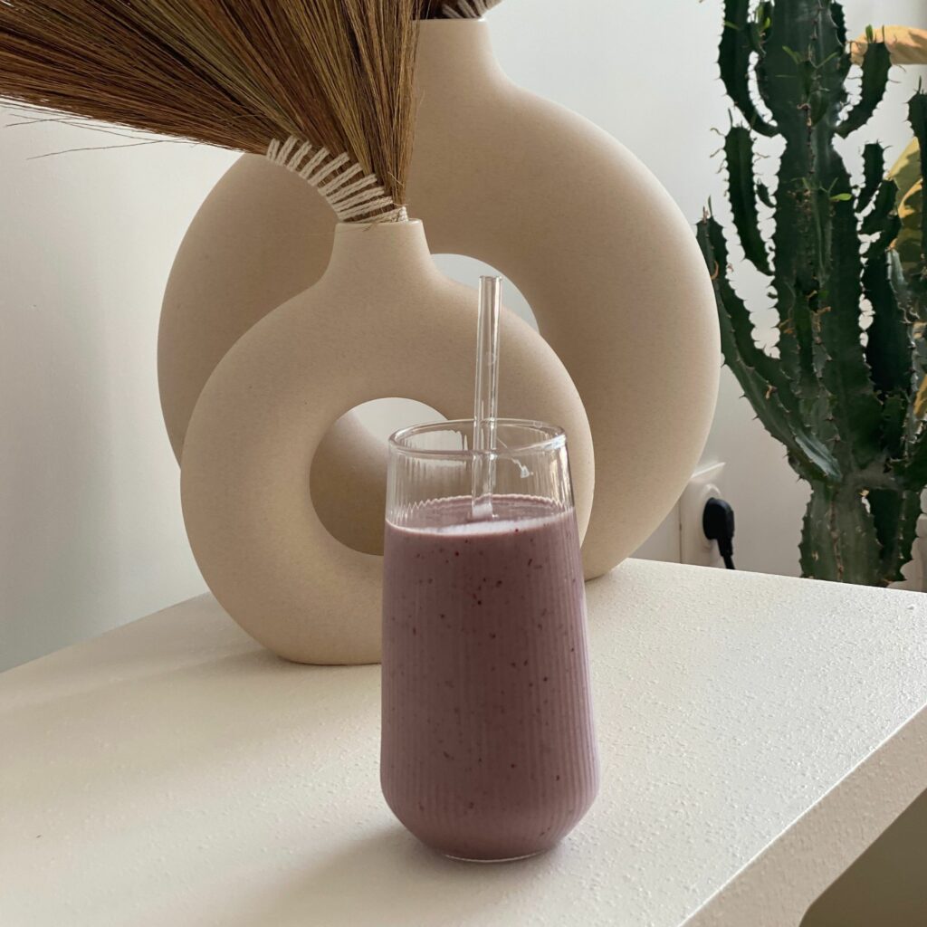 Smoothie glacé antioxydant