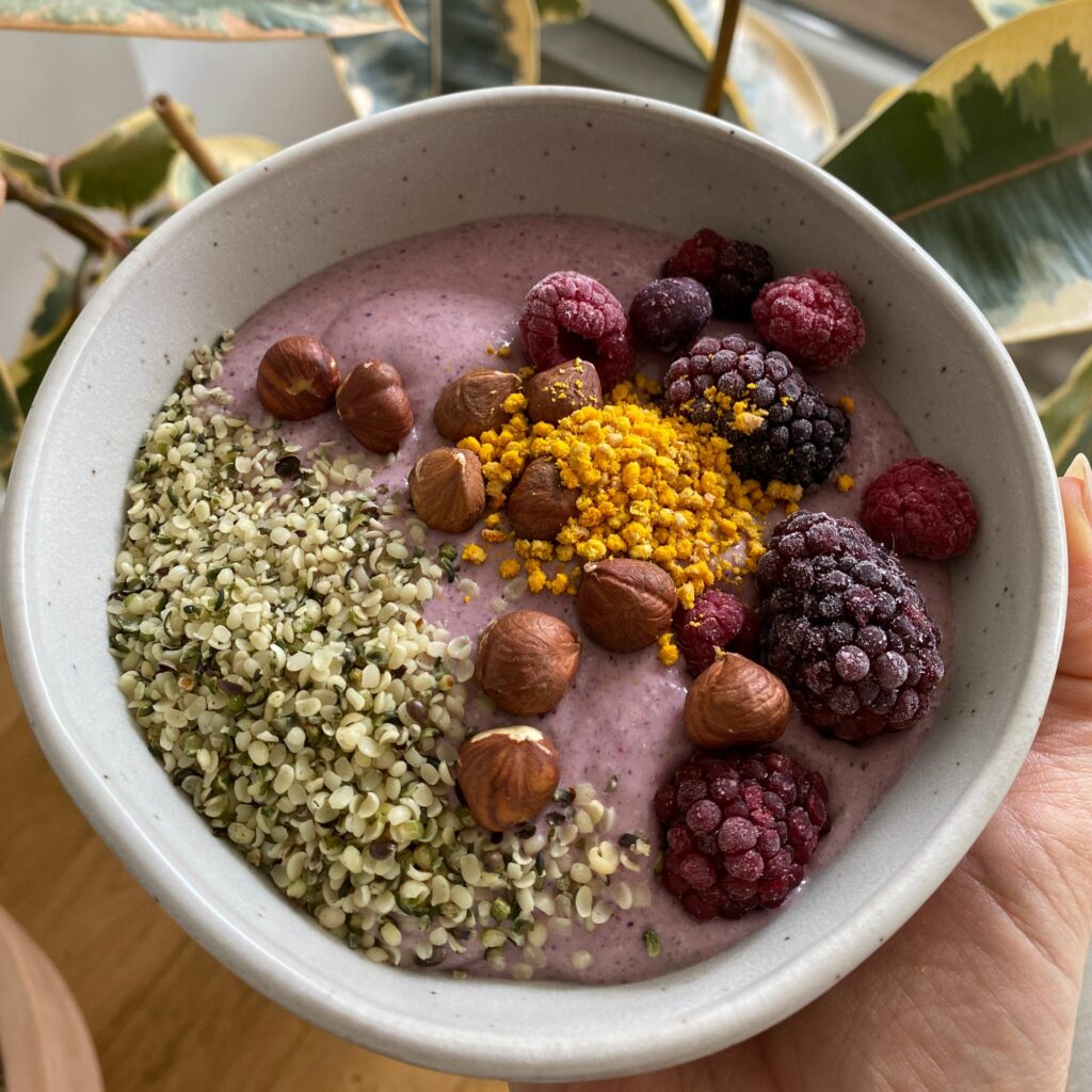 Smoothie glacé antioxydant