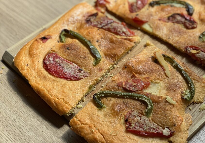 Pizza de lentilles corail IG bas sans gluten