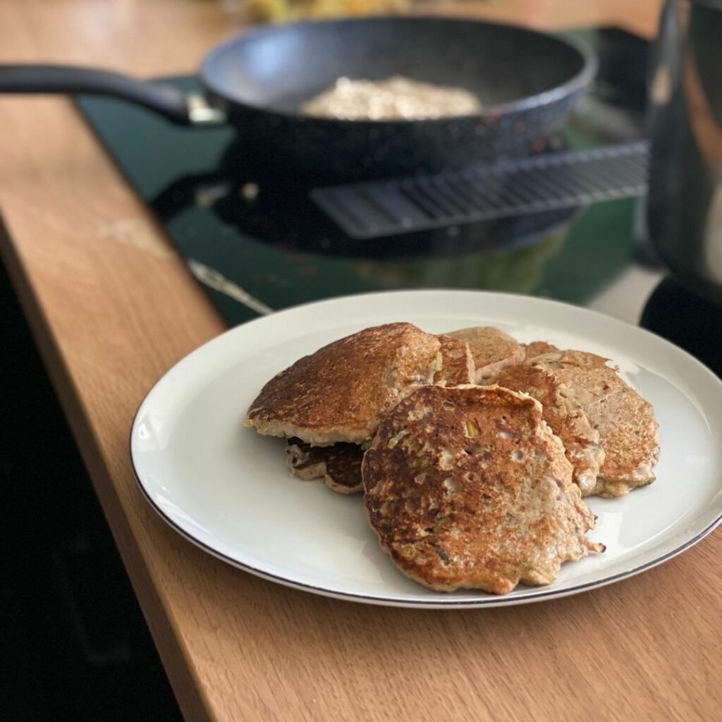 Recette pancakes de légumes IG bas