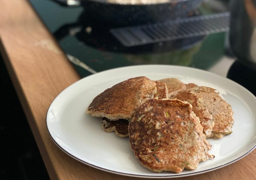 Recette pancakes de légumes IG bas
