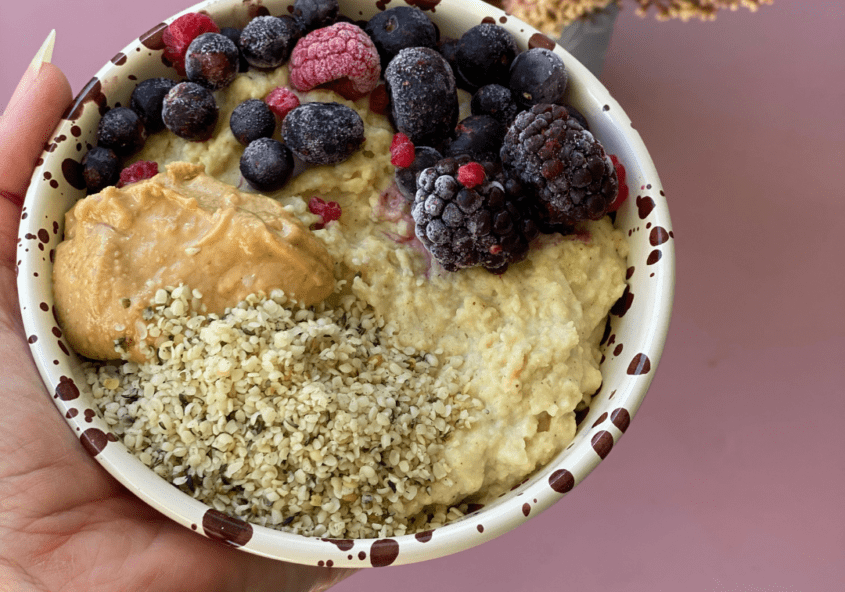 pudding de millet bowl petit déjeuner